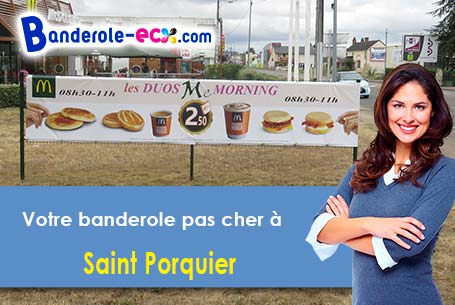 Création maquette gratuite de votre banderole pas cher à Saint-Porquier (Tarn-et-Garonne/82700)