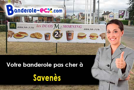 Création graphique offerte de votre banderole publicitaire à Savenès (Tarn-et-Garonne/82600)
