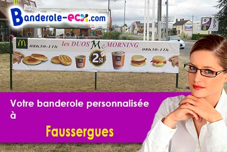 Création graphique offerte de votre banderole publicitaire à Faussergues (Tarn/81340)