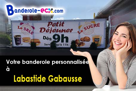Création maquette inclus pour votre banderole personnalisée à Labastide-Gabausse (Tarn/81400)
