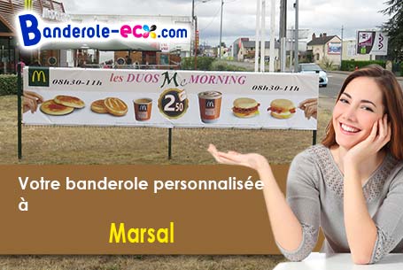 Création maquette gratuite de votre banderole pas cher à Marsal (Tarn/81430)
