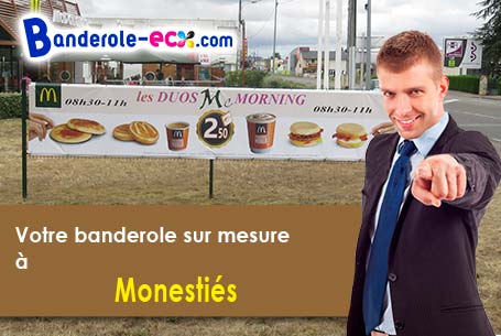 Création maquette gratuite de votre banderole pas cher à Monestiés (Tarn/81640)