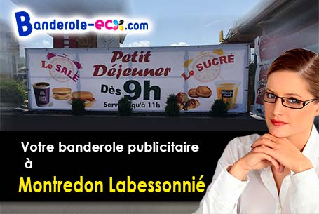 Création maquette gratuite de votre banderole pas cher à Montredon-Labessonnié (Tarn/81360)