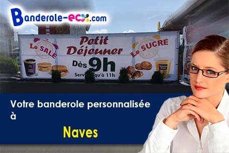 Création graphique offerte de votre banderole publicitaire à Naves (Tarn/81710)