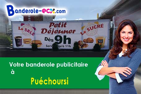 Création graphique offerte de votre banderole publicitaire à Puéchoursi (Tarn/81470)