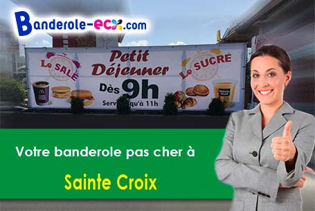 Création maquette gratuite de votre banderole pas cher à Sainte-Croix (Tarn/81150)