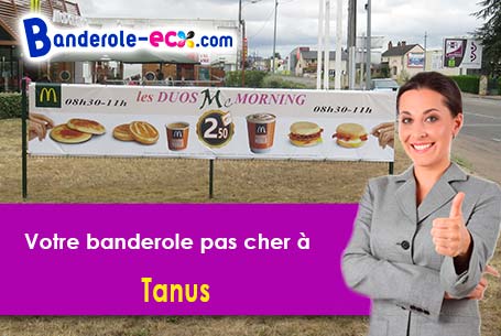 Création maquette inclus pour votre banderole personnalisée à Tanus (Tarn/81190)