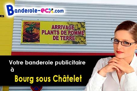 Création graphique inclus pour votre banderole pas cher à Bourg-sous-Châtelet (Territoire de Belfort