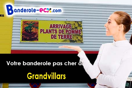 Création graphique gratuite de votre banderole publicitaire à Grandvillars (Territoire de Belfort/90