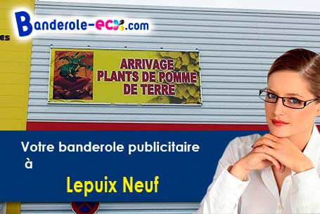 Création graphique inclus pour votre banderole personnalisée à Lepuix-Neuf (Territoire de Belfort/90