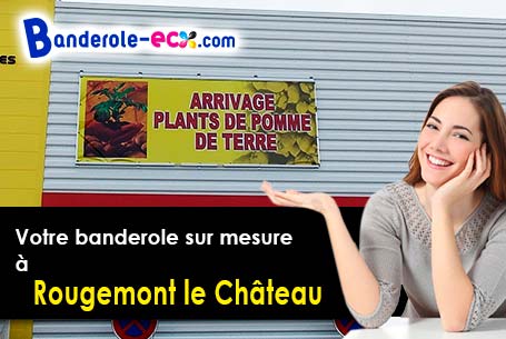 Création graphique inclus pour votre banderole publicitaire à Rougemont-le-Château (Territoire de Be
