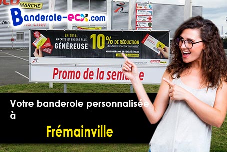 Création graphique inclus pour votre banderole personnalisée à Frémainville (Val-d'oise/95450)