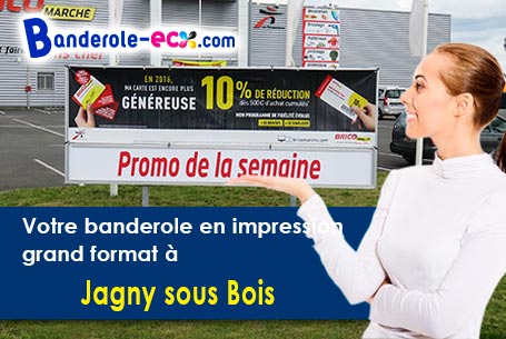 Création graphique inclus pour votre banderole personnalisée à Jagny-sous-Bois (Val-d'oise/95850)