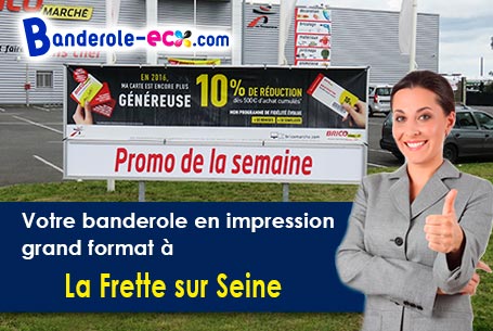 Création graphique gratuite de votre banderole publicitaire à La Frette-sur-Seine (Val-d'oise/95530)