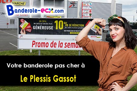 Création graphique gratuite de votre banderole pas cher à Le Plessis-Gassot (Val-d'oise/95720)