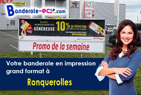 Création graphique inclus pour votre banderole personnalisée à Ronquerolles (Val-d'oise/95340)