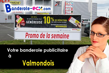 Création graphique inclus pour votre banderole publicitaire à Valmondois (Val-d'oise/95760)
