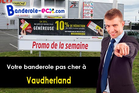 Création graphique inclus pour votre banderole personnalisée à Vaudherland (Val-d'oise/95500)