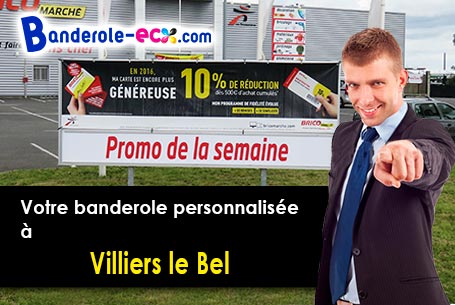Création graphique inclus pour votre banderole publicitaire à Villiers-le-Bel (Val-d'oise/95400)