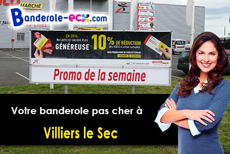 Création graphique gratuite de votre banderole personnalisée à Villiers-le-Sec (Val-d'oise/95720)