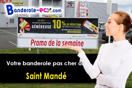 Création graphique gratuite de votre banderole pas cher à Saint-Mandé (Val-de-Marne/94160)