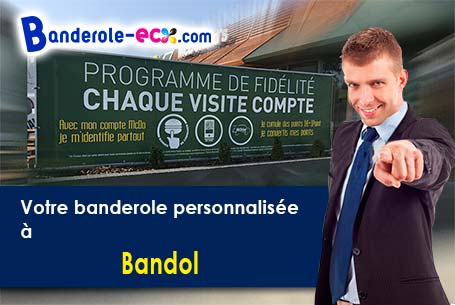 Création graphique offerte de votre banderole publicitaire à Bandol (Var/83150)