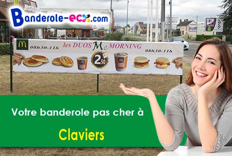Création graphique offerte de votre banderole publicitaire à Claviers (Var/83830)
