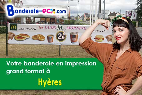 Création graphique offerte de votre banderole publicitaire à Hyères (Var/83400)