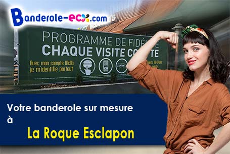Création graphique offerte de votre banderole publicitaire à La Roque-Esclapon (Var/83840)