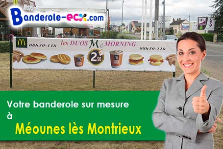 Création maquette inclus pour votre banderole personnalisée à Méounes-lès-Montrieux (Var/83136)