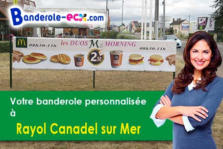 Création graphique offerte de votre banderole publicitaire à Rayol-Canadel-sur-Mer (Var/83820)