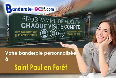 Création graphique offerte de votre banderole publicitaire à Saint-Paul-en-Forêt (Var/83440)