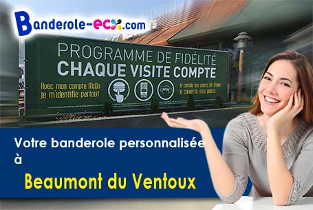 Création maquette gratuite de votre banderole pas cher à Beaumont-du-Ventoux (Vaucluse/84340)