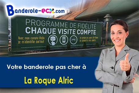Création graphique offerte de votre banderole publicitaire à La Roque-Alric (Vaucluse/84190)