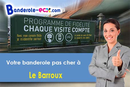 Création maquette gratuite de votre banderole pas cher à Le Barroux (Vaucluse/84330)