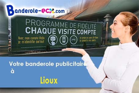 Création graphique offerte de votre banderole publicitaire à Lioux (Vaucluse/84220)