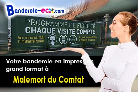 Création graphique offerte de votre banderole publicitaire à Malemort-du-Comtat (Vaucluse/84570)