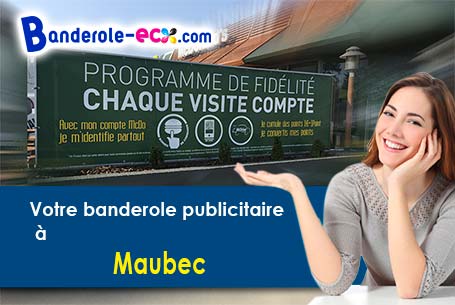 Création maquette gratuite de votre banderole pas cher à Maubec (Vaucluse/84660)