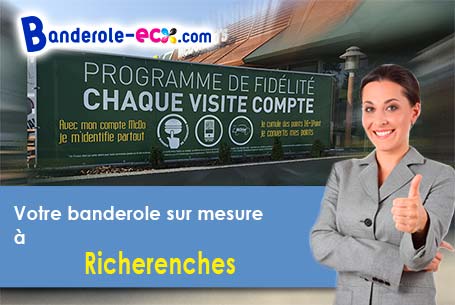 Création graphique offerte de votre banderole publicitaire à Richerenches (Vaucluse/84600)
