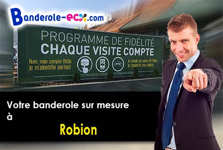 Création graphique offerte de votre banderole publicitaire à Robion (Vaucluse/84440)