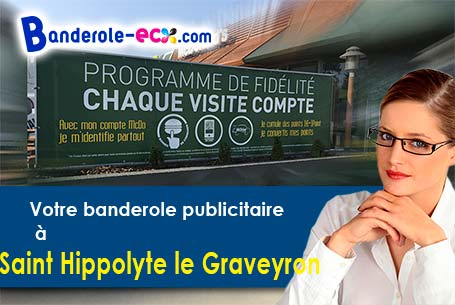 Création maquette gratuite de votre banderole pas cher à Saint-Hippolyte-le-Graveyron (Vaucluse/8433