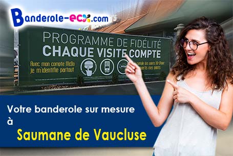Création graphique offerte de votre banderole publicitaire à Saumane-de-Vaucluse (Vaucluse/84800)