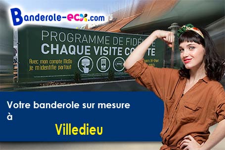Création graphique offerte de votre banderole publicitaire à Villedieu (Vaucluse/84110)