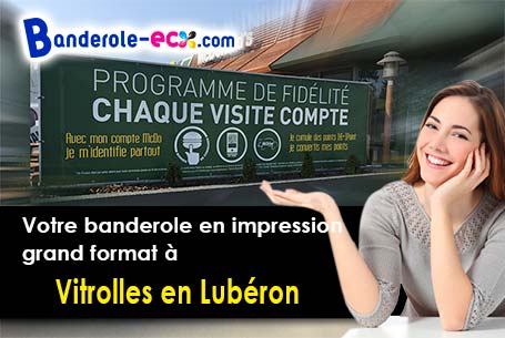 Création maquette gratuite de votre banderole pas cher à Vitrolles-en-Lubéron (Vaucluse/84240)
