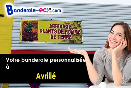 Création maquette inclus pour votre banderole personnalisée à Avrillé (Vendée/85440)