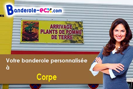 Création maquette gratuite de votre banderole pas cher à Corpe (Vendée/85320)