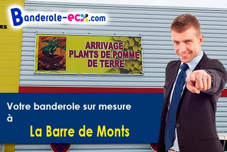 Création graphique offerte de votre banderole publicitaire à La Barre-de-Monts (Vendée/85550)