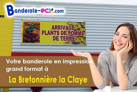 Création graphique offerte de votre banderole publicitaire à La Bretonnière-la-Claye (Vendée/85320)