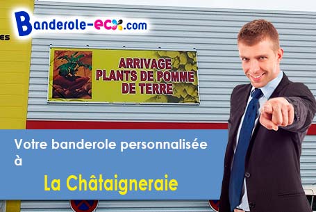 Création graphique offerte de votre banderole publicitaire à La Châtaigneraie (Vendée/85120)