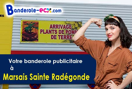 Création graphique offerte de votre banderole publicitaire à Marsais-Sainte-Radégonde (Vendée/85570)
